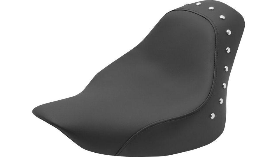 Saddlemen Renegade W/ Studs Solo Black Seat 4 Harley 06-10 FXST 07-17 FLSTF/B