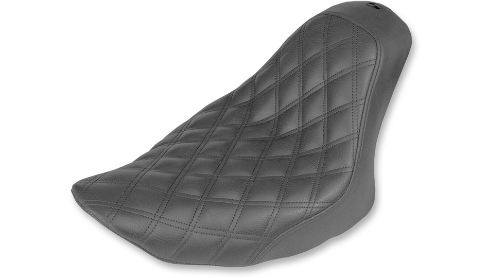 Saddlemen Renegade Lattice Stitch Solo Black Seat 4 Harley 06-09 FXST 07-17 FLSTF/B