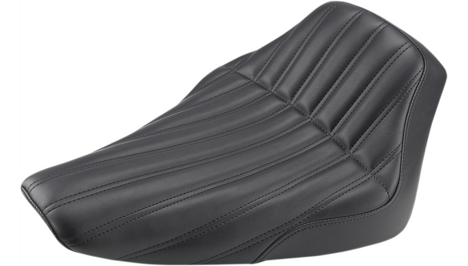Saddlemen Knuckle Ribbed Solo Black SaddleHyde Seat 4 Harley 12-17 FLS