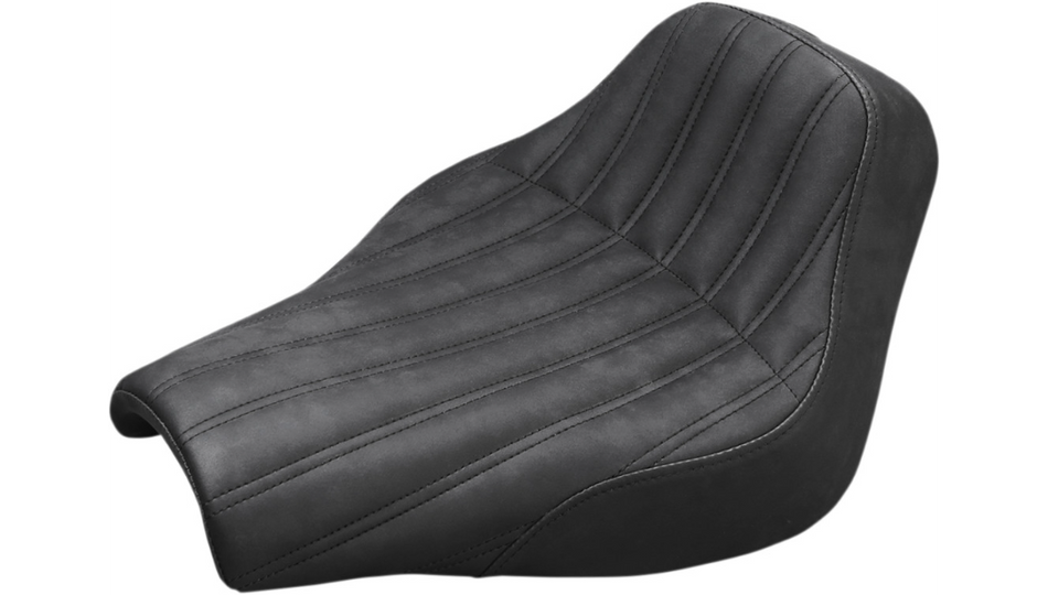 Saddlemen Knuckle Renegade Ribbed Solo Black Seat 4 Harley 18-23 FXBB/FXBBS
