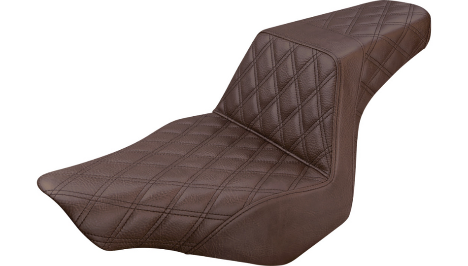 Saddlemen Step-Up Brown Full LS Harley Seat for 13-17 FXSB 813-27-175BR
