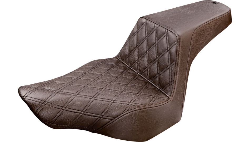 Saddlemen Step-Up Brown Front LS Harley Seat for 13-17 FXSB 813-27-172BR