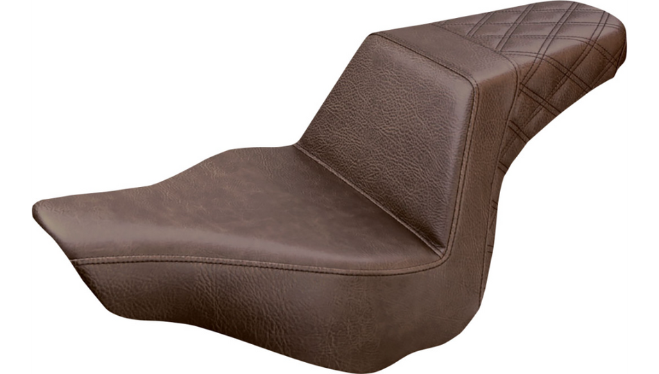 Saddlemen Step-Up Brown Rear LS Harley Seat for 13-17 FXSB 813-27-173BR