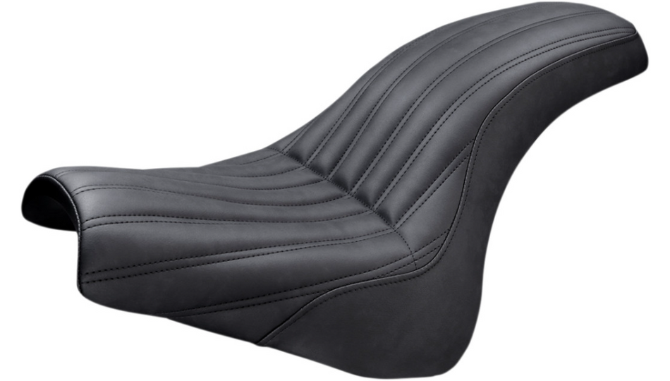 Saddlemen Knuckle 2-up Black Ribbed SaddleHyde Seat 4 Harley 18-23 FXFB/FXFBS
