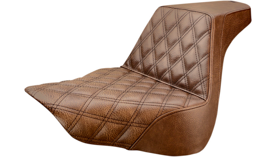 Saddlemen Step-Up Brown Front LS Harley Seat for 18-22 FLFB/FLFBS 818-27-172BR