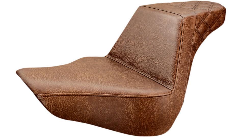 Saddlemen Step-Up Brown Rear LS Harley Seat for 18-22 FLFB/FLFBS 818-27-173BR
