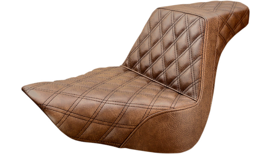 Saddlemen Step-Up Brown Full LS Harley Seat for 18-22 FLFB/FLFBS 818-27-175BR