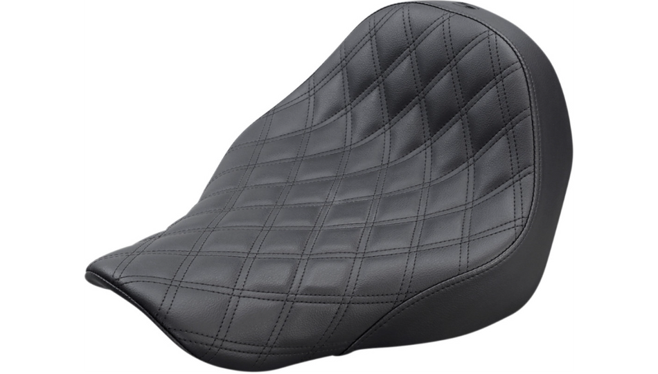 Saddlemen Renegade Lattice Stitch Solo Black Seat 4 Harley 18-23 FLSB/FXLR/FXLRS