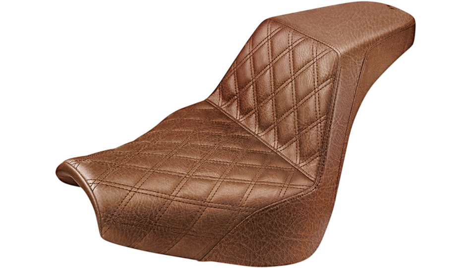 Saddlemen Step-Up Brown Front LS Harley Seat for 18-22 FXBR/FXBRS 818-31-172BR