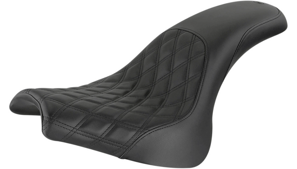 Saddlemen Profiler Lattice Stitch Black Seat 4 Harley Softail 18-23 FXFB/FXFBS
