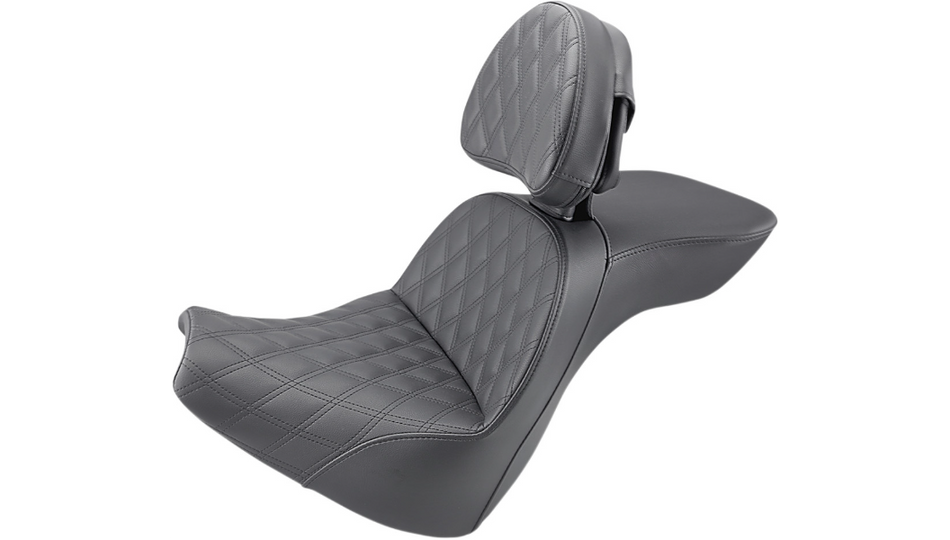 Saddlemen Explorer LS Touring Harley Seat W/ Backrest for 18-20 FXBR/S 818-31-030LS