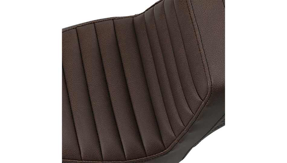 Saddlemen Step-Up Brown Front TR Rear LS Harley Seat for 18-22 FXBB/FXBBS 818-30-176BR