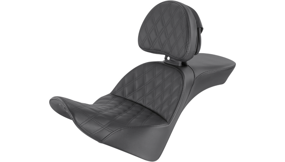 Saddlemen Explorer LS Touring Harley Seat W/ Backrest for 18-23 FL 818-33-030LS