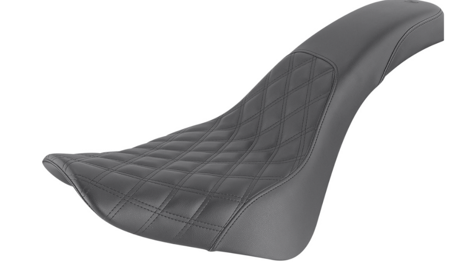 Saddlemen Profiler Lattice Stitch Black Seat 4 Harley Softail 18-23 FLDE/FLHC/FLHCS/FLSL