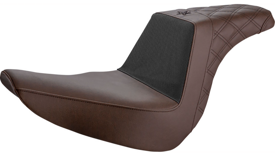 Saddlemen Brown Unknown Performance Gripper 2up for Harley 18-22 FXLR/FXLRS/FLSB