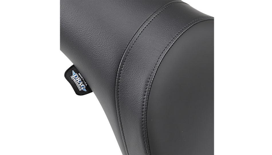 Drag Predator Smooth Black Solar Reflective Leather Harley Seat for Dyna 06-17