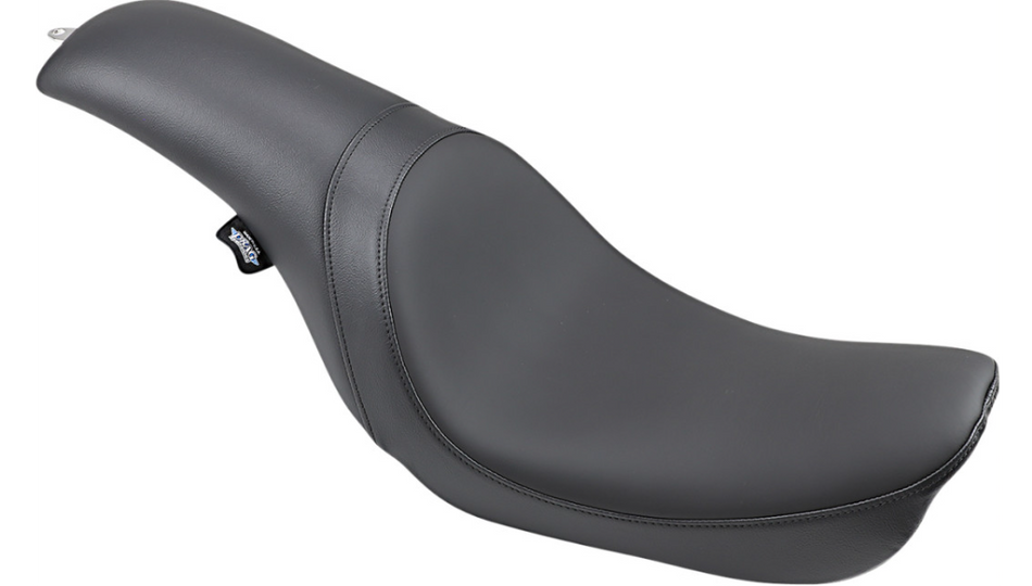 Drag Predator Smooth Black Solar Reflective Leather Harley Seat for Dyna 06-17
