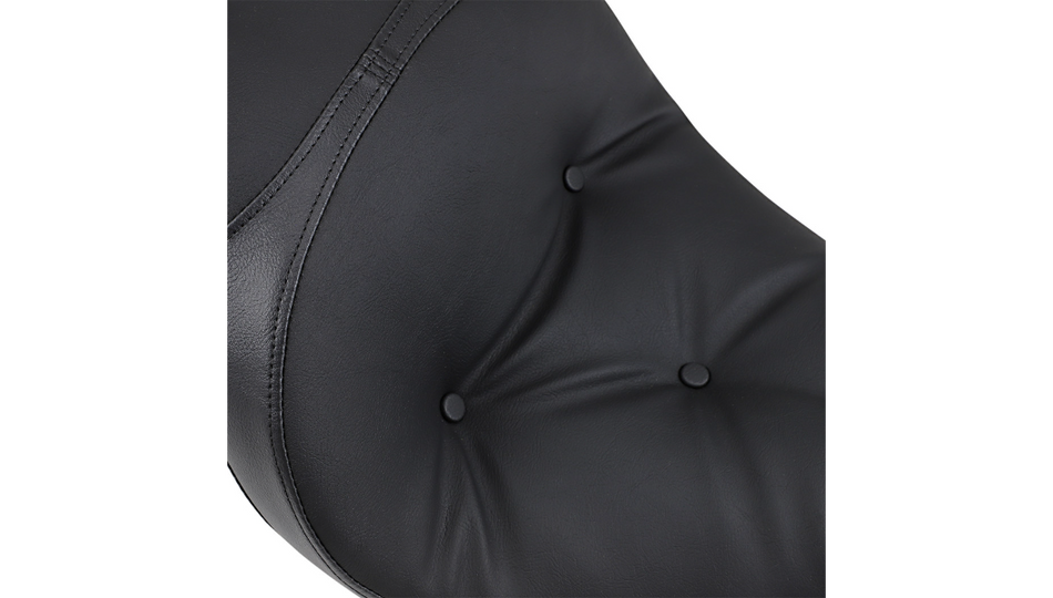 DS Low-Profile Touring Pillow-Style Black Harley Seat for 06-17 FXD/FLD