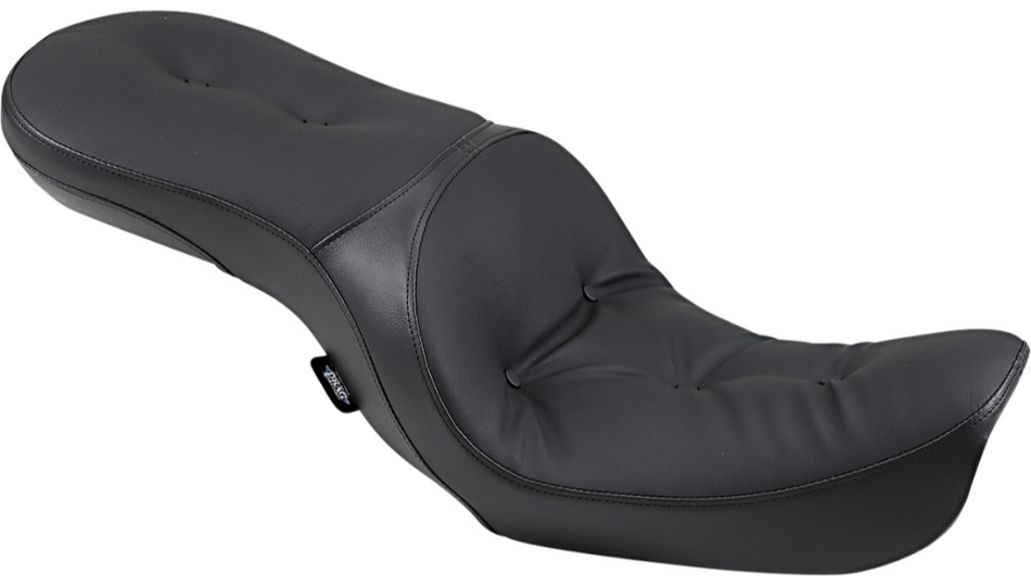 DS Low-Profile Touring Pillow-Style Black Harley Seat for 06-17 FXD/FLD