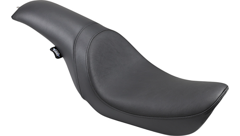 Drag Predator Smooth Vinyl Black Harley Lowered Seat for 06-17 Dyna Models