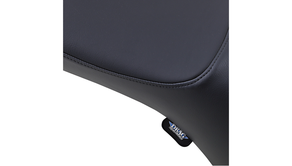 Drag Predator III Smooth Black Vinyl Narrow Harley Seat for 06-17 FXD/FLD