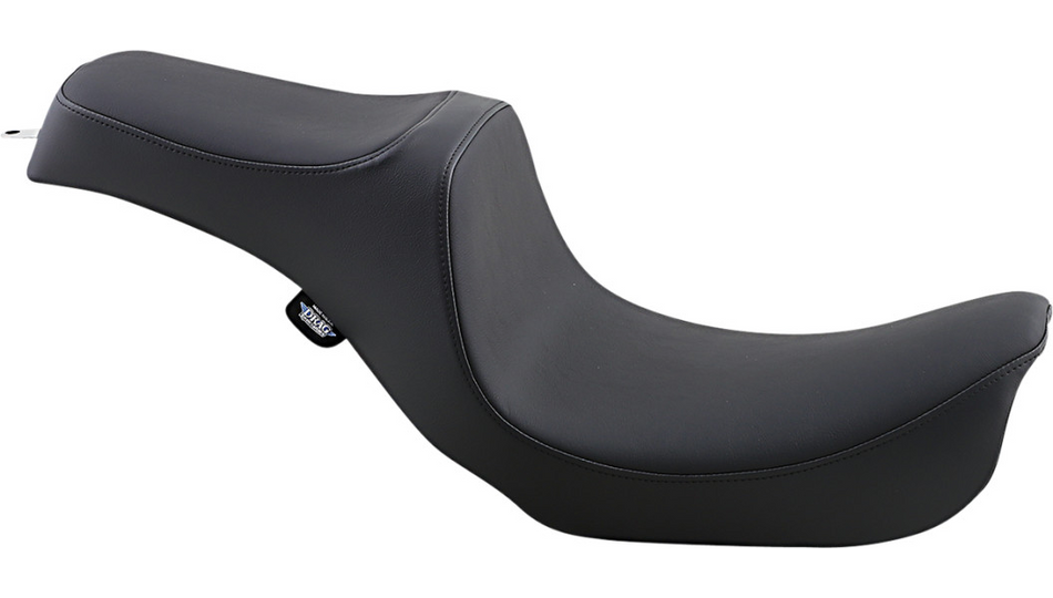 Drag Predator III Smooth Black Vinyl Narrow Harley Seat for 06-17 FXD/FLD