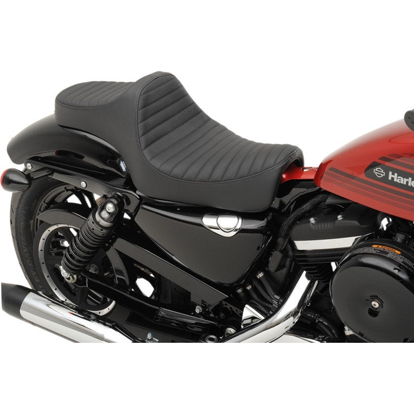 Drag Specialties 0804-0730 Black Predator 3 Classic Seat 04-22 Harley Sportster