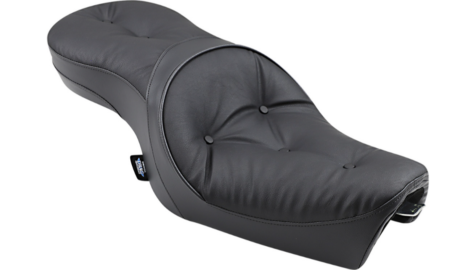 Drag Low-Profile Touring Pillow-Style Black Seat 4 Harley 06-22  XL Models