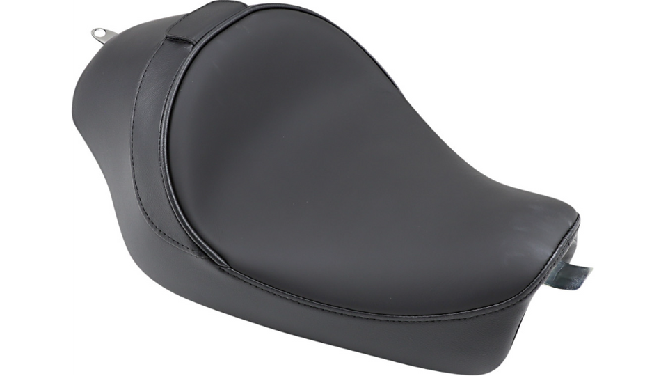 Drag Specialties Smooth Solo Seat W/ EZ Glide 2 Backrest Option 4 Harley 04-22 XL