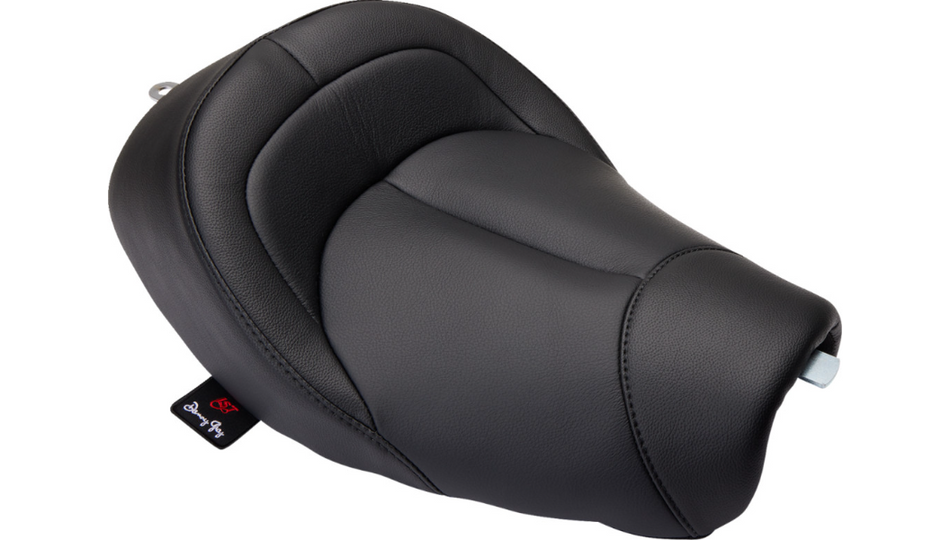 Danny Gray BigIST Solo Black Leather Seat 4 Harley 04-21 XL Models