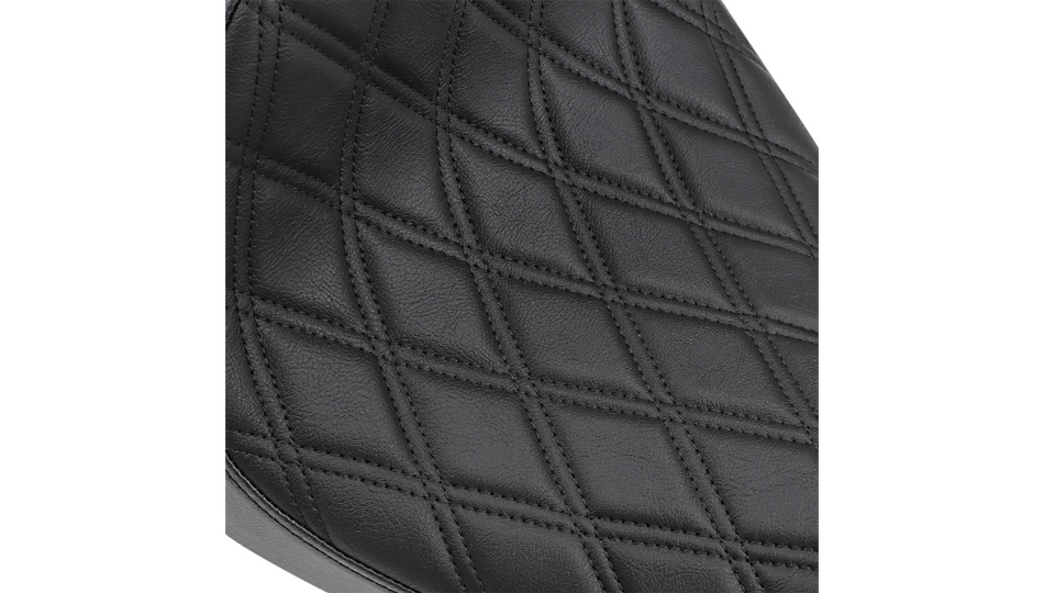 Drag Specialties Café-Style Double Diamond Stitch Seat 4 Harley 04-22 XL Models