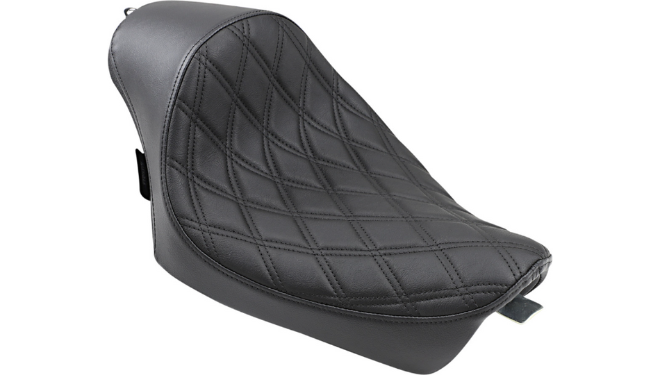Drag Specialties Café-Style Double Diamond Stitch Seat 4 Harley 04-22 XL Models