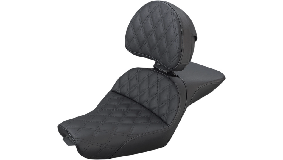 Saddlemen Explorer Lattice Stitch Seat 4 Harley 04-20 XL W/4.5 Gal Tank