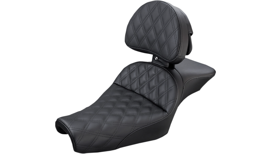 Saddlemen Explorer Lattice Stitch Seat 4 Harley 04-22 XL W/3.3 Gal Tank 10-22 XLX