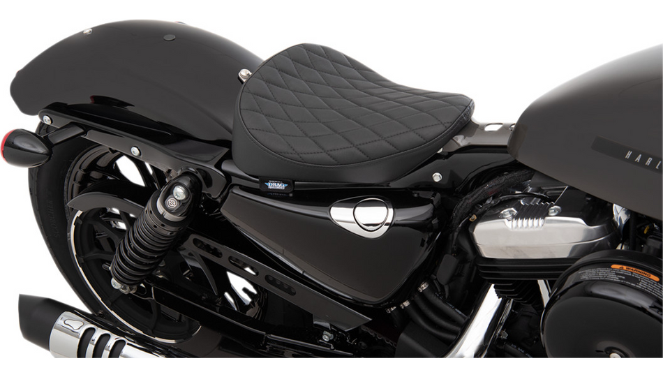 Drag Specialties Bobber-Style Solo Diamond Stitch Seat 4 Harley 10-22 XL Models