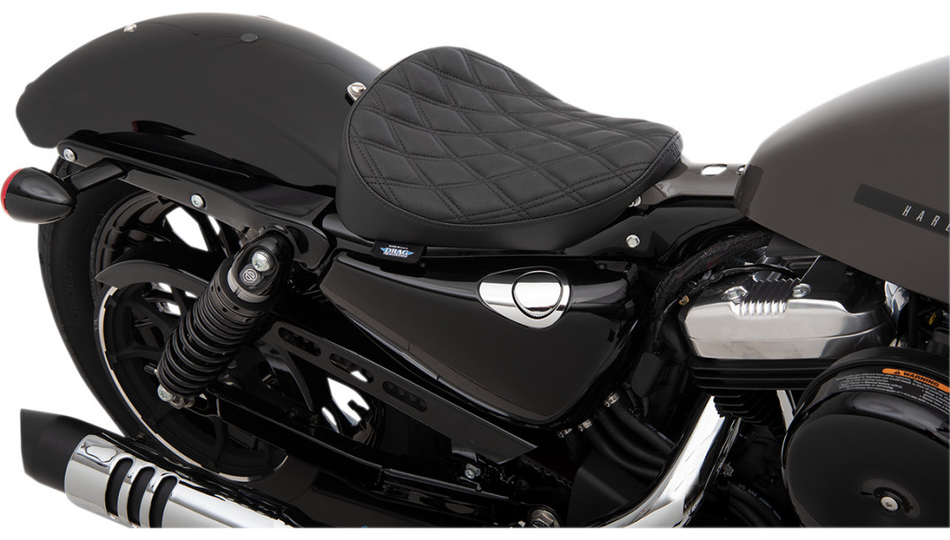 Drag Specialties Bobber-Style Solo Double Diamond W/Black Seat 4 Harley 10-22 XL
