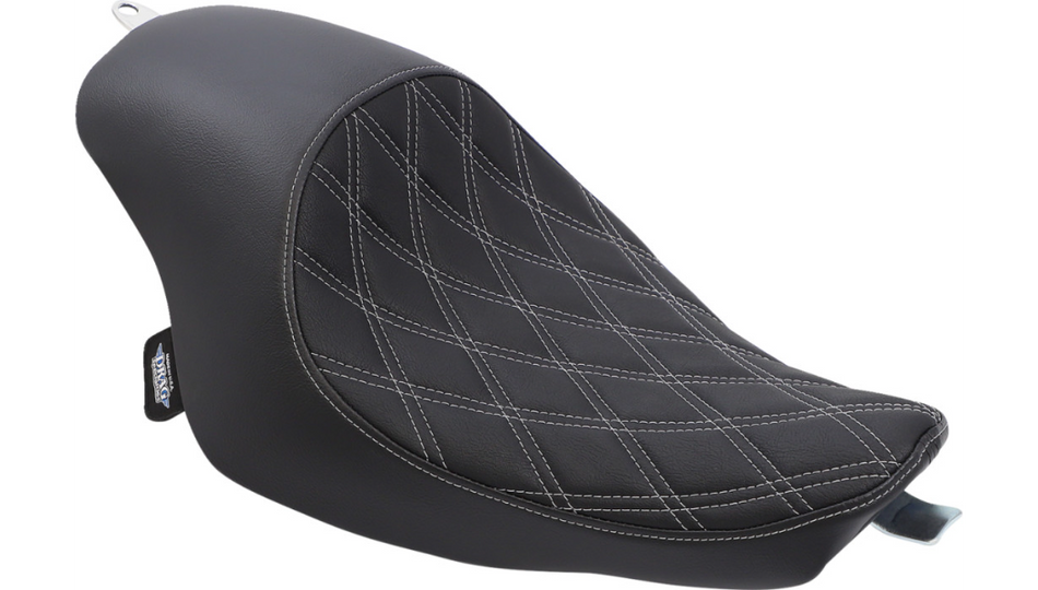 Drag Specialties 3/4 Solo Double Diamond W/Silver Seat 4 Harley 04-22 XL Models