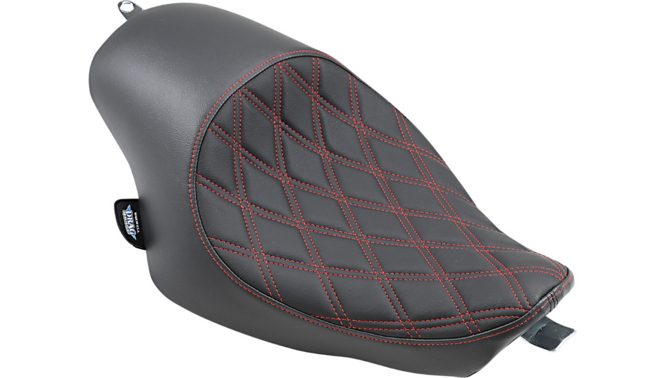 Drag Specialties 3/4 Solo Double Diamond W/Red Seat 4 Harley 04-22 XL Models