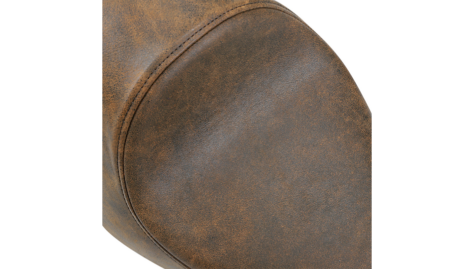 Drag Specialties 3/4 Solo Distressed Brown Leather Seat 4 Harley 04-22 XL Models