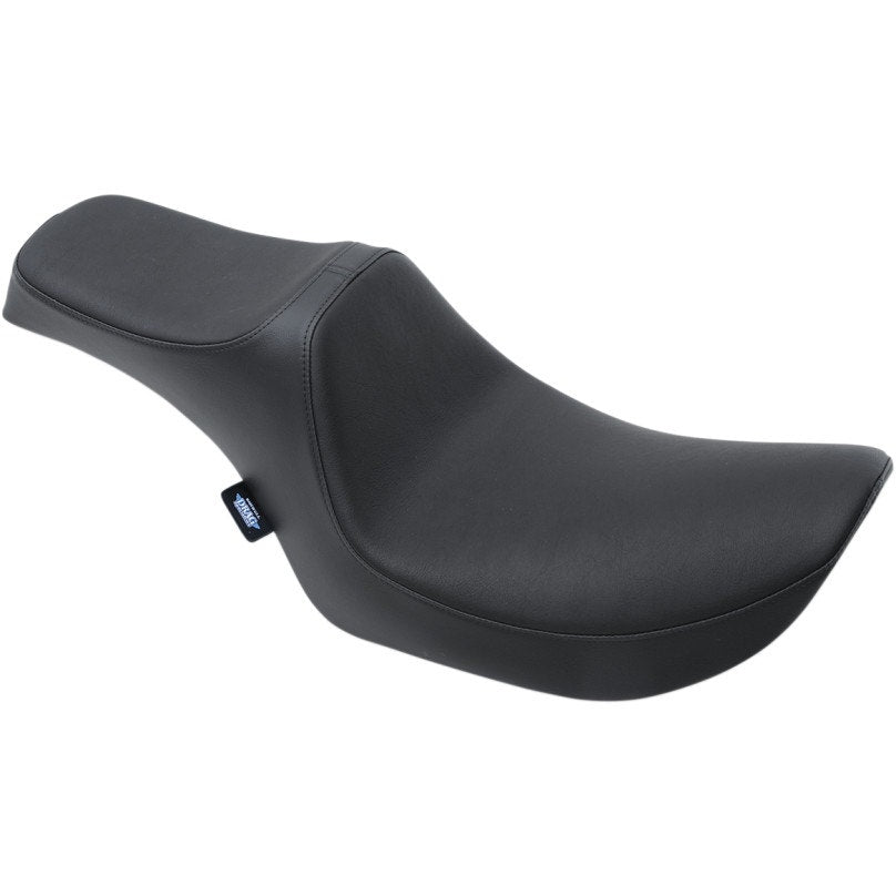 Drag Specialties Black Smooth Predator 3 2-Up Seat Saddle 82-94 Harley FXR