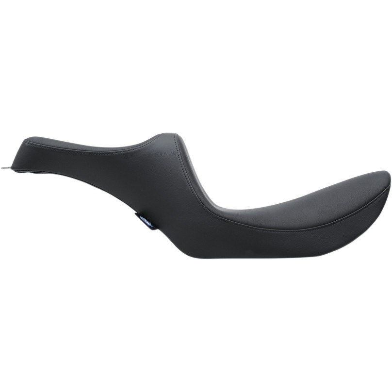 Drag Specialties Black Smooth Predator 3 2-Up Seat Saddle 82-94 Harley FXR