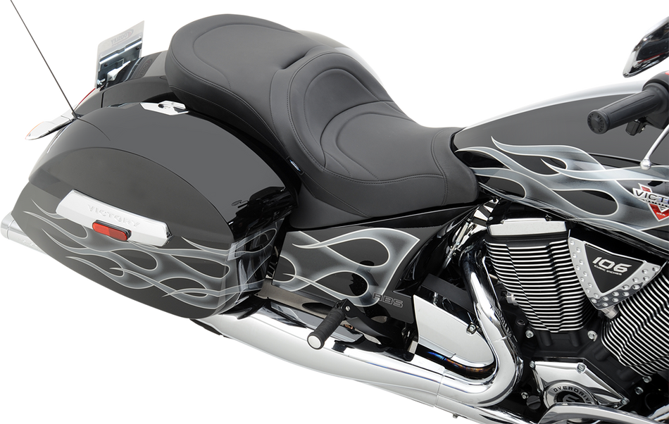Drag Specialties Mild Stitch Low Profile Touring Seat For Victory Cross Country, Crossroads 2010-2013