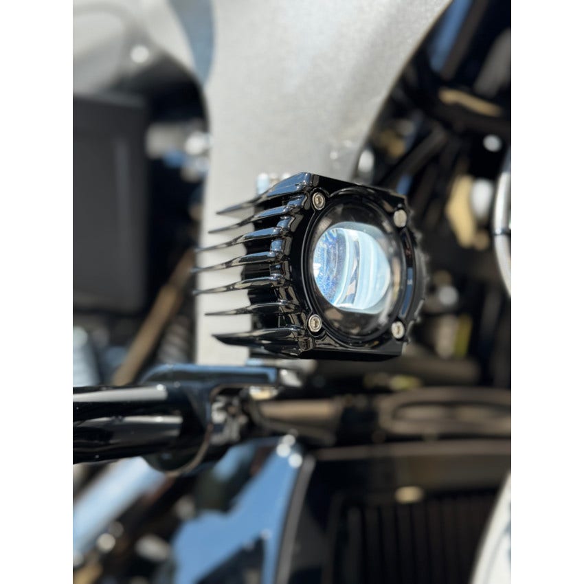 Custom Dynamics SD-FOG-2Y Shark Demon High Performance LED Fog Lights - Selective Yellow - Harley-Davidson