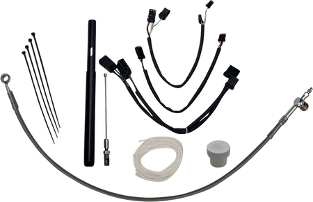 FBI Fat Baggers Control Installation Kit for 2014-2023 Harley-Davidson Touring - FLHR '21 / Chrome / 16"