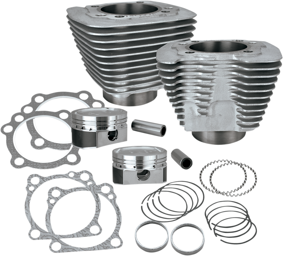 S&S Cycle XL 883 to 1200 Silver Big Bore Coversion Kit Harley Sportster 86-15