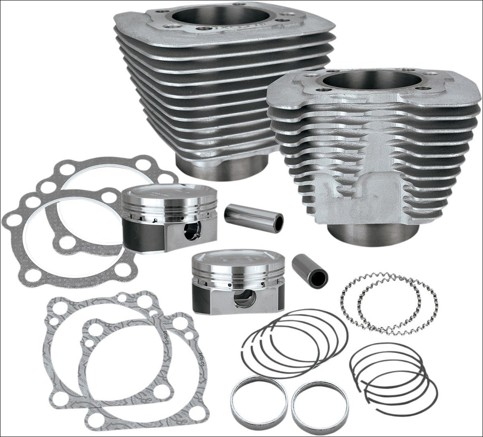 S&S Cycle XL 883 to 1200 Silver Big Bore Coversion Kit Harley Sportster 86-15