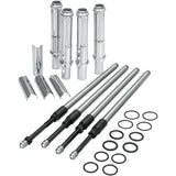 S&S Cycle Quickee Adjustable Pushrod Kit with Tube Covers for Harley-Davidson