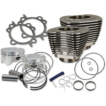 S&S Black Wrinkle 98" Big Bore Cylinder Kit for Harley Twin Cam Models 1999-2006 | 910-0481