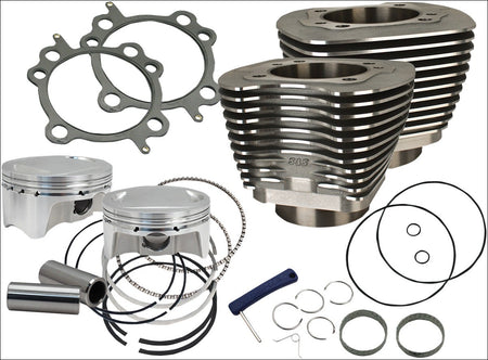S&S Black Wrinkle 98" Big Bore Cylinder Kit for Harley Twin Cam Models 1999-2006 | 910-0481