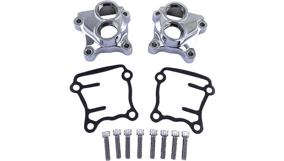Drag Specialties Lifter Cover Tappet Block Kit Chrome Harley Twin Cam 99-17